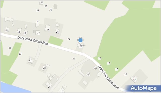 Cmolas, Dąbrówka Zachodnia, 22, mapa Cmolas