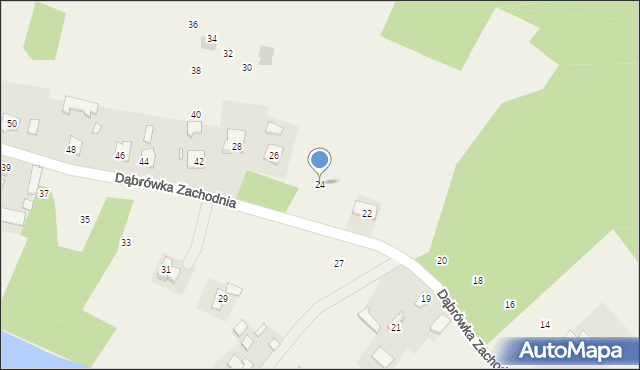 Cmolas, Dąbrówka Zachodnia, 24, mapa Cmolas