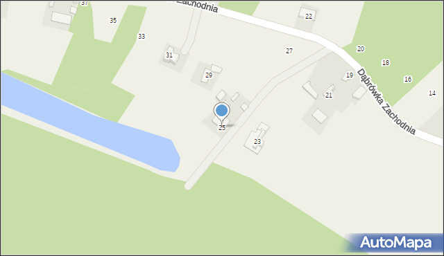 Cmolas, Dąbrówka Zachodnia, 25, mapa Cmolas