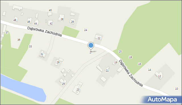 Cmolas, Dąbrówka Zachodnia, 27, mapa Cmolas