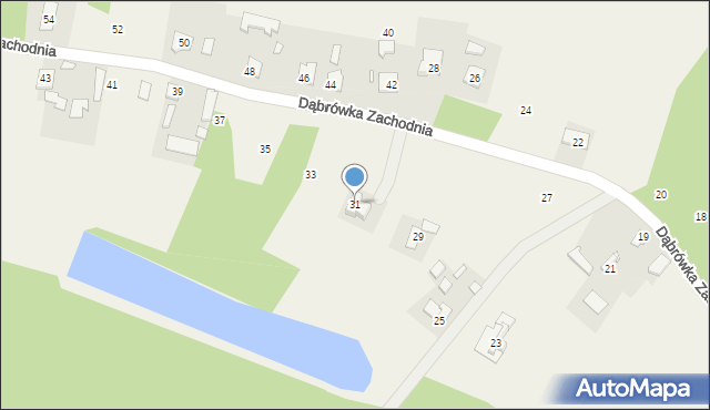 Cmolas, Dąbrówka Zachodnia, 31, mapa Cmolas