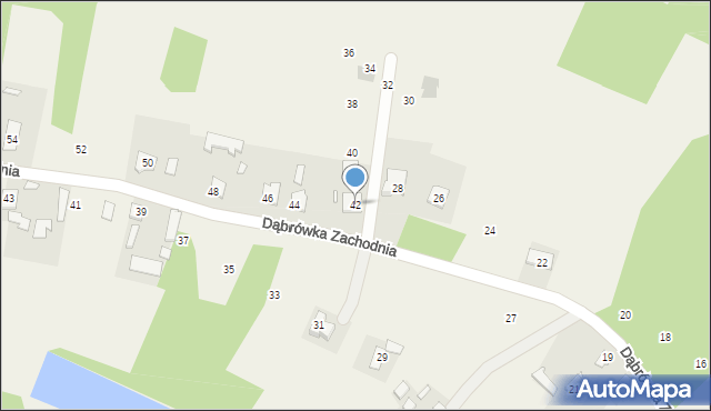 Cmolas, Dąbrówka Zachodnia, 42, mapa Cmolas