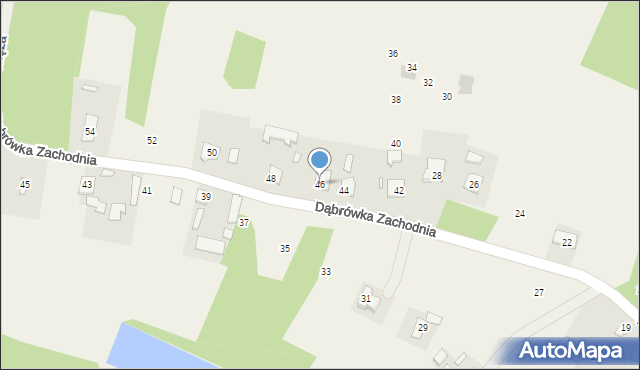 Cmolas, Dąbrówka Zachodnia, 46, mapa Cmolas
