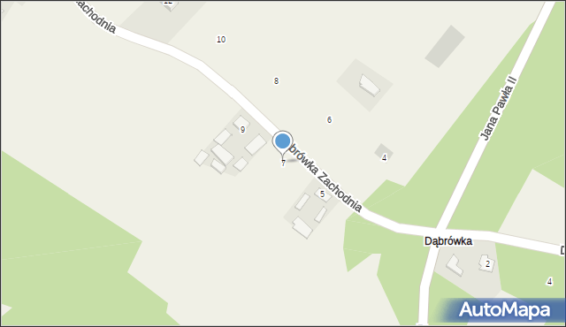 Cmolas, Dąbrówka Zachodnia, 7, mapa Cmolas