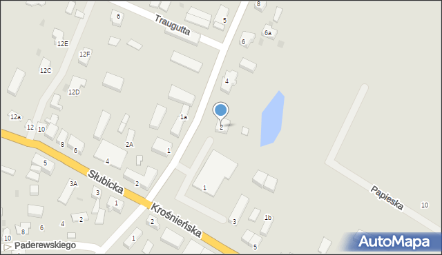 Cybinka, Dąbrowskiego, 2, mapa Cybinka