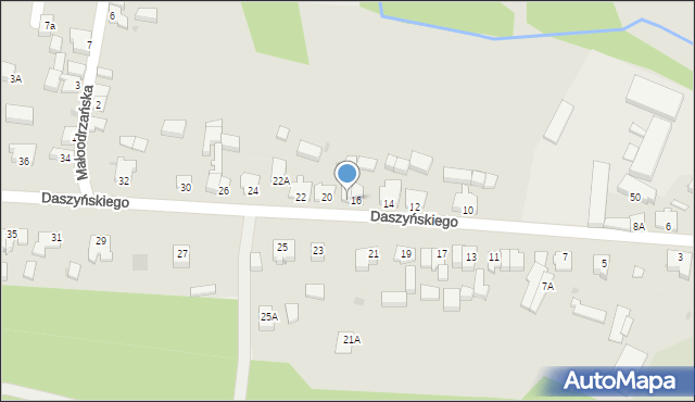 Cybinka, Daszyńskiego, 18, mapa Cybinka