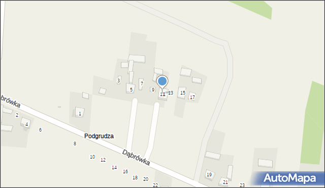 Cynków, Dąbrówka, 11, mapa Cynków