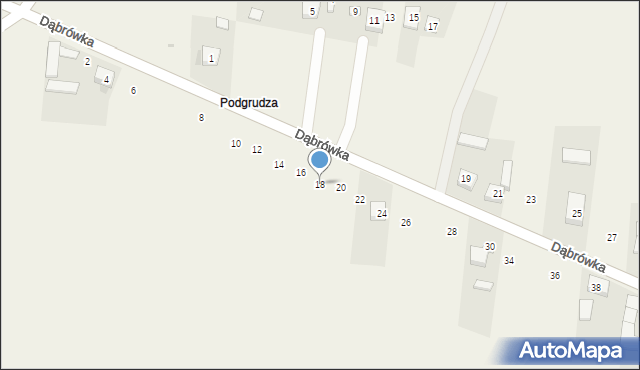 Cynków, Dąbrówka, 18, mapa Cynków