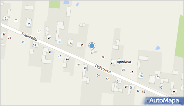 Cynków, Dąbrówka, 37, mapa Cynków