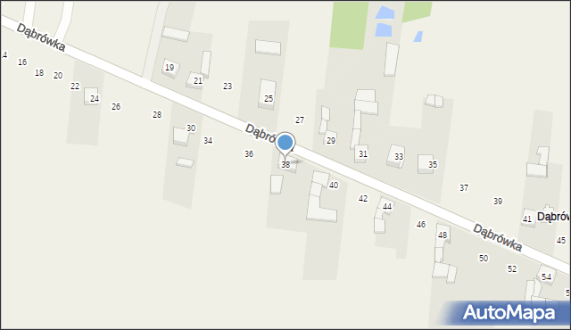 Cynków, Dąbrówka, 38, mapa Cynków