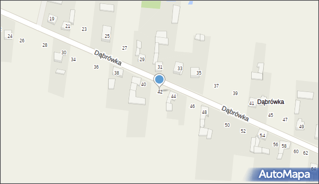 Cynków, Dąbrówka, 42, mapa Cynków