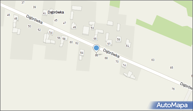 Cynków, Dąbrówka, 66, mapa Cynków