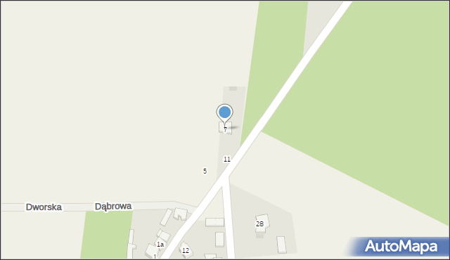 Czermno-Kolonia, Dąbrowa, 7, mapa Czermno-Kolonia