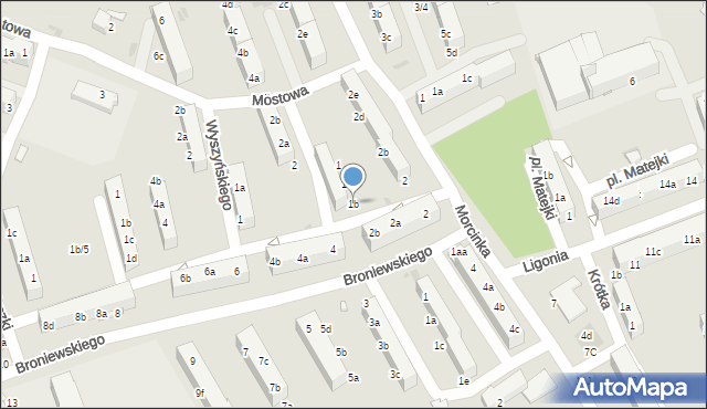 Czerwionka-Leszczyny, Dąbrowskiego, gen., 1b, mapa Czerwionka-Leszczyny