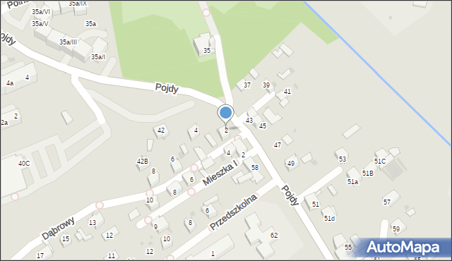 Czerwionka-Leszczyny, Dąbrowy, 2, mapa Czerwionka-Leszczyny