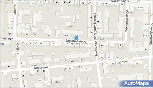 Częstochowa, Dąbkowskiego Mieczysława, gen., 19, mapa Częstochowy