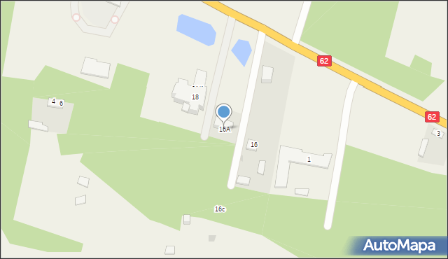Dąb Polski, Dąb Polski, 16A, mapa Dąb Polski
