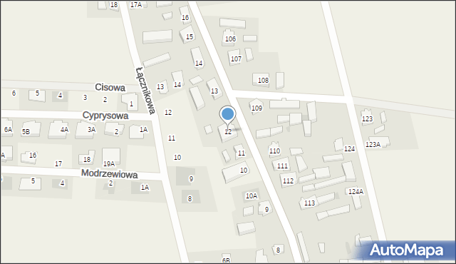 Dąbcze, Dąbcze, 12, mapa Dąbcze