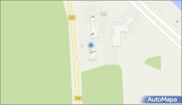 Dąbcze, Dąbcze, 137, mapa Dąbcze