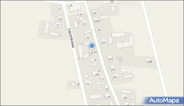 Dąbcze, Dąbcze, 21, mapa Dąbcze