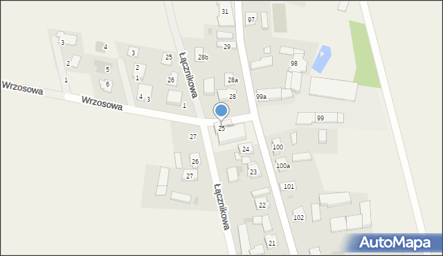 Dąbcze, Dąbcze, 25, mapa Dąbcze