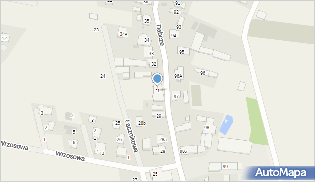 Dąbcze, Dąbcze, 31, mapa Dąbcze