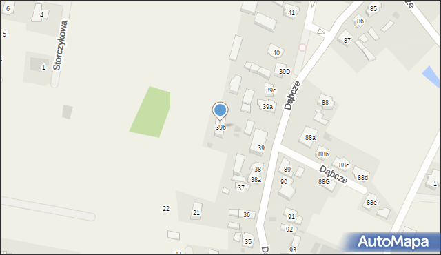 Dąbcze, Dąbcze, 39b, mapa Dąbcze