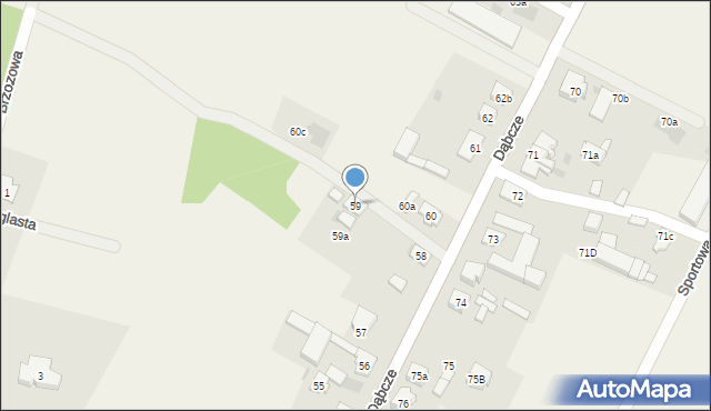 Dąbcze, Dąbcze, 59, mapa Dąbcze