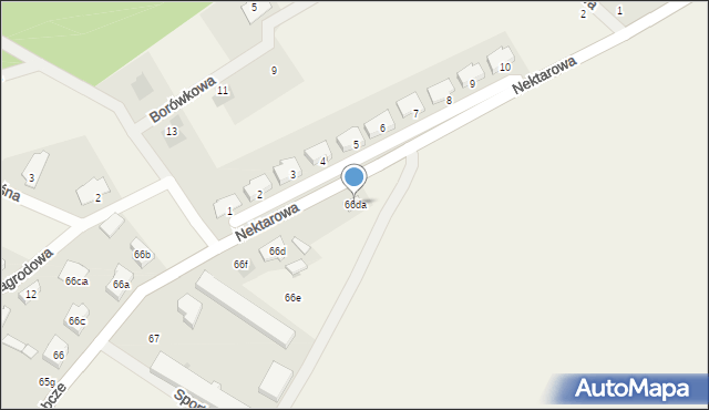 Dąbcze, Dąbcze, 66da, mapa Dąbcze