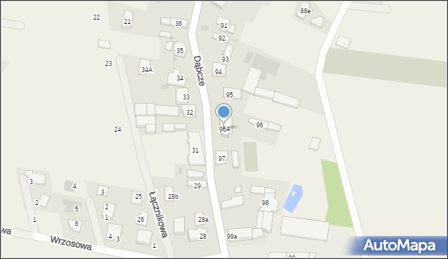 Dąbcze, Dąbcze, 96A, mapa Dąbcze