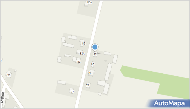 Dąbek, Dąbek, 83, mapa Dąbek