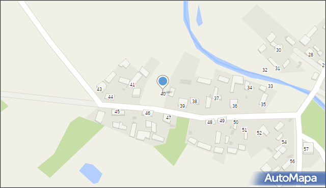 Dąbek, Dąbek, 40, mapa Dąbek