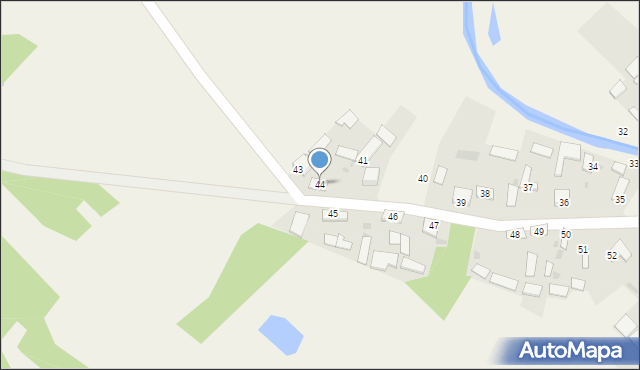 Dąbek, Dąbek, 44, mapa Dąbek