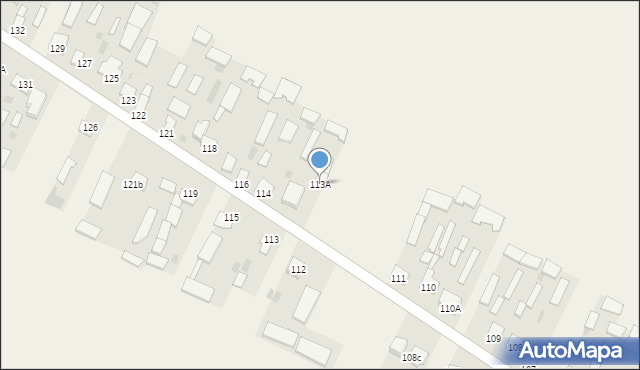 Dąbie, Dąbie, 113A, mapa Dąbie