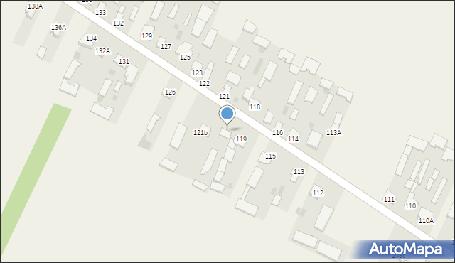 Dąbie, Dąbie, 120, mapa Dąbie