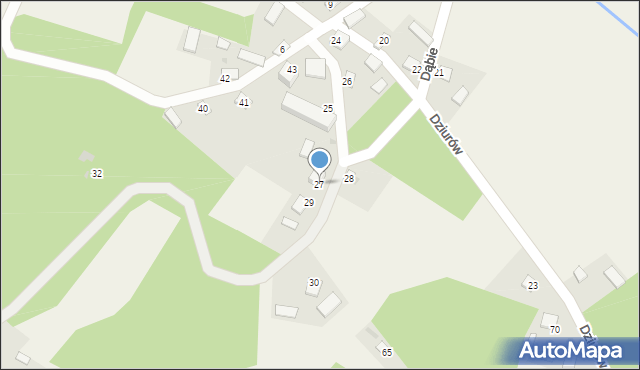 Dąbie, Dąbie, 27, mapa Dąbie