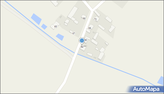 Dąbie, Dąbie, 64, mapa Dąbie