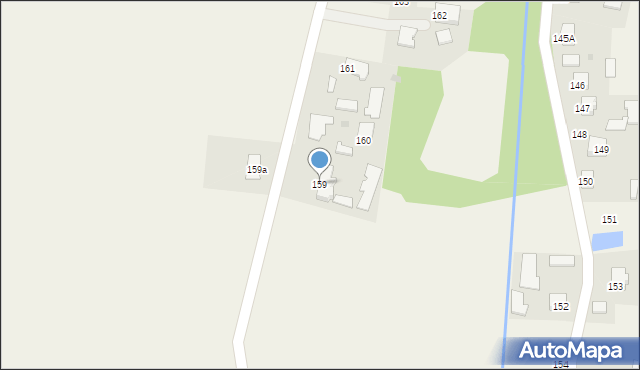 Dąbie, Dąbie, 159, mapa Dąbie