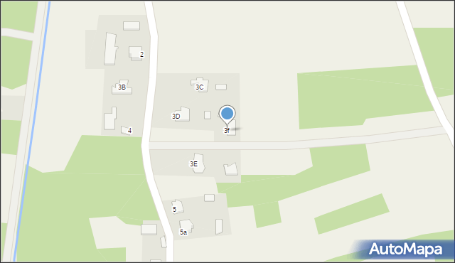 Dąbie, Dąbie, 3f, mapa Dąbie