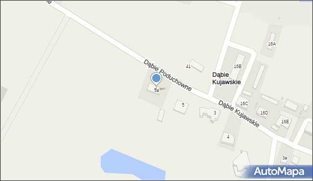 Dąbie Kujawskie, Dąbie Kujawskie, 5a, mapa Dąbie Kujawskie