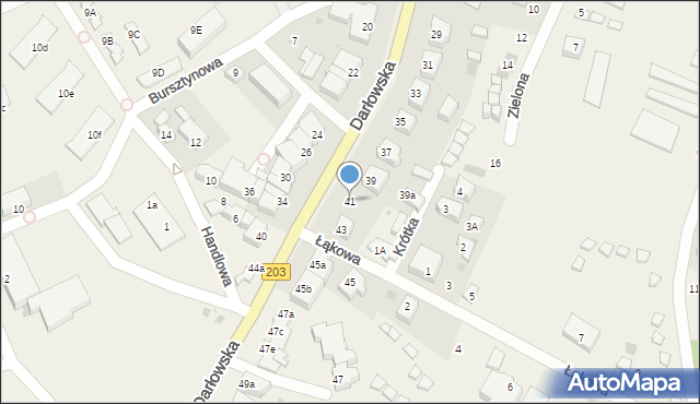 Dąbki, Darłowska, 41, mapa Dąbki