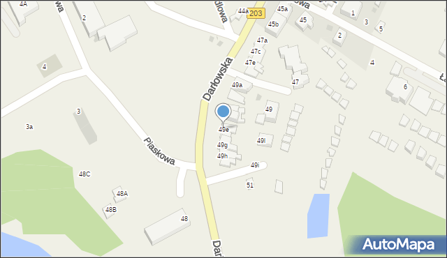Dąbki, Darłowska, 49e, mapa Dąbki