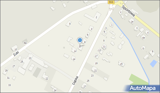 Dąbków, Dąbka Stanisława, gen., 10, mapa Dąbków