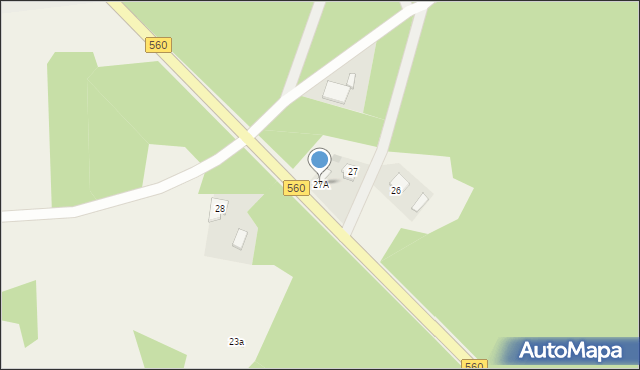 Dąbkowa Parowa, Dąbkowa Parowa, 27A, mapa Dąbkowa Parowa