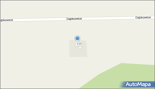 Dąbkowice, Dąbkowice, 1, mapa Dąbkowice