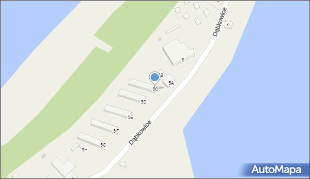 Dąbkowice, Dąbkowice, 5C, mapa Dąbkowice