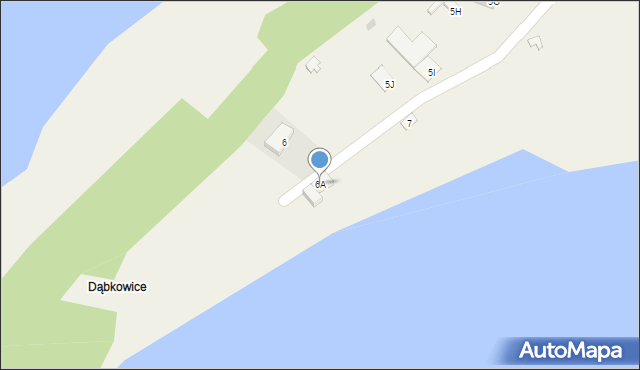 Dąbkowice, Dąbkowice, 6A, mapa Dąbkowice