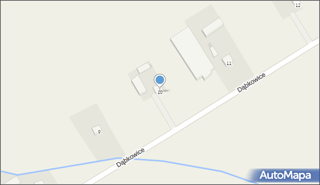 Dąbkowice, Dąbkowice, 10, mapa Dąbkowice