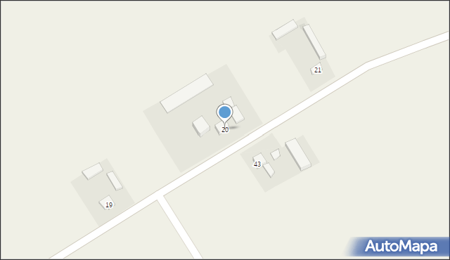 Dąbkowice, Dąbkowice, 20a, mapa Dąbkowice