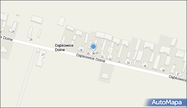 Dąbkowice Dolne, Dąbkowice Dolne, 30, mapa Dąbkowice Dolne